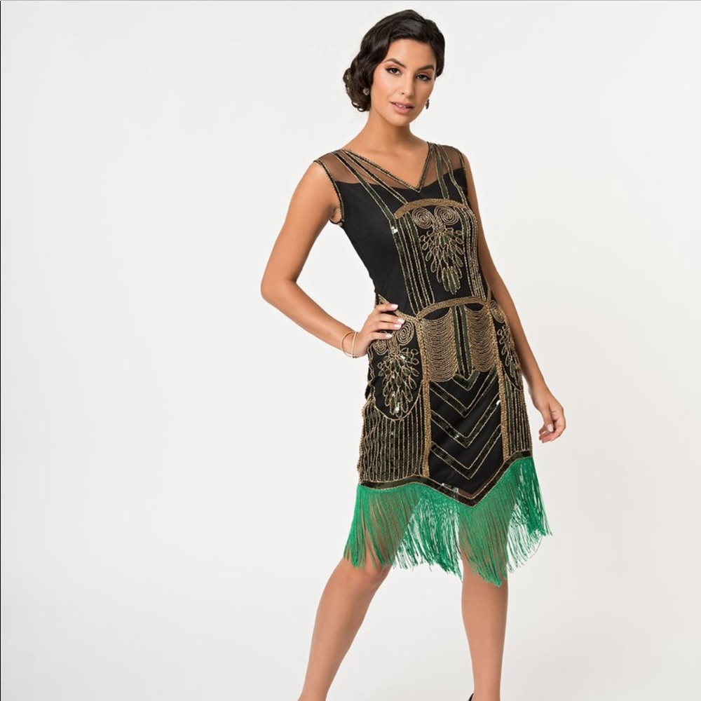 1920’s Plus Size Flapper Dress Great Gatsby